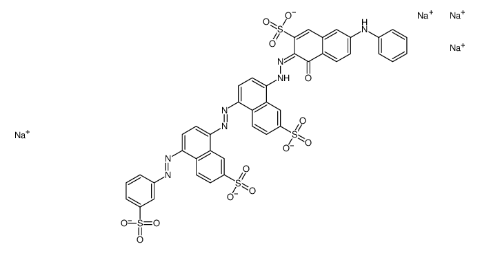 8-[1-hydroxy-6-(phenylamino)-3-sulpho-2-naphthyl)azo]-5-[[7-sulpho-4-[(3-sulphophenyl)azo]-1-naphthyl]azo]naphthalene-2-sulphonic acid, sodium salt结构式