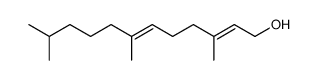 3,7,11-trimethyl-dodeca-2,6-dien-1-ol结构式