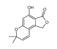 4-hydroxy-7,7-dimethyl-1H-furo[3,4-f]chromen-3-one Structure