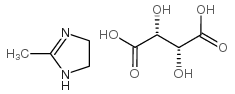 2,3-dihydroxybutanedioic acid,2-methyl-4,5-dihydro-1H-imidazole Structure