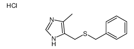 4-(benzylsulfanylmethyl)-5-methyl-1H-imidazole,hydrochloride结构式