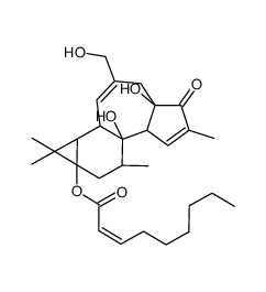 12-Deoxyphorbol-13-nonenoate结构式