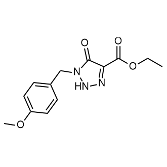 Ethyl 1-(4-methoxybenzyl)-5-oxo-2,5-dihydro-1h-1,2,3-triazole-4-carboxylate Structure