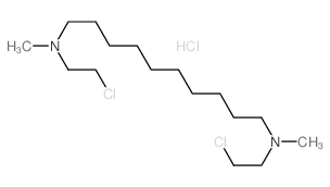 1,10-Decanediamine,N,N'-bis(2-chloroethyl)- N,N'-dimethyl-,dihydrochloride Structure