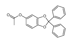 5-acetoxy-2,2-diphenyl-1,3-benzodioxole结构式