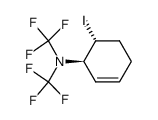 trans-6-iodo-NN-bistrifluoromethylcyclohex-2-enylamine结构式
