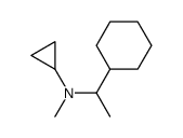 N-(1-cyclohexylethyl)-N-methylcyclopropanamine Structure
