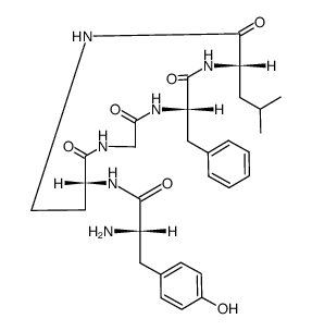 enkephalin-Leu, cyclo-N(gamma)-diNH-butyryl-结构式