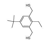 (5-(tert-butyl)-2-ethyl-1,3-phenylene)dimethanethiol结构式
