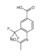 4-Acetamido-3-trifluoromethyl-benzoic acid Structure