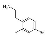 Benzeneethanamine, 4-bromo-2-methyl- (9CI) Structure