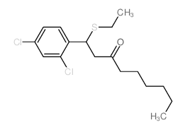 1-(2,4-dichlorophenyl)-1-ethylsulfanyl-nonan-3-one Structure