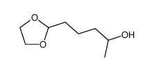 2-(4-hydroxypentyl)-1,3-dioxolane结构式