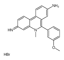 6-(3-methoxyphenyl)-5-methylphenanthridin-5-ium-3,8-diamine,bromide结构式