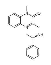 (R)-1-methyl-3-[(1-phenyl-ethylamino)methyl]-1H-quinoxalin-2-one Structure