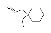 Cyclohexaneacetaldehyde, 1-ethyl- (9CI) structure