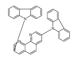 3,8-二(9H-咔唑-9-基)-1,10-菲罗啉结构式