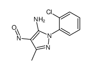 2-(2-chlorophenyl)-5-methyl-4-nitrosopyrazol-3-amine Structure