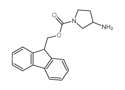 1-N-Fmoc-3-氨基吡咯烷结构式