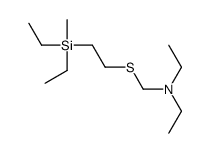 N-[2-[diethyl(methyl)silyl]ethylsulfanylmethyl]-N-ethylethanamine结构式