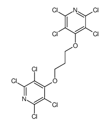 4-{3-[(2,3,5,6-tetrachloropyridin-4-yl)oxy]propoxy}-2,3,5,6-tetrachloropyridine结构式