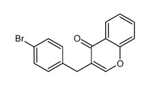 3-[(4-bromophenyl)methyl]chromen-4-one Structure
