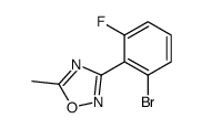 3-(2-bromo-6-fluorophenyl)-5-methyl-1,2,4-oxadiazole结构式