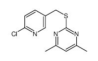 2-[(6-chloropyridin-3-yl)methylsulfanyl]-4,6-dimethylpyrimidine Structure