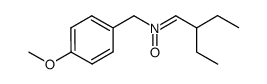 (Z)-2-ethyl-N-(4-methoxybenzyl)butan-1-imine oxide结构式