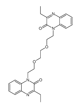 1,8-bis(3-ethyl-1,2-dihydro-2-oxoquinoxalin-1-yl)-3,6-dioxaethane Structure