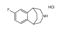 4-fluoro-10-azatricyclo[6.3.2.02,7]trideca-2,4,6-triene hydrochloride结构式