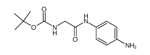 N-(4-aminophenyl)-α-<(tert-butoxycarbonyl)amino>acetamide结构式