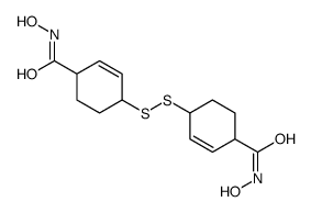 N-hydroxy-4-[[4-(hydroxycarbamoyl)cyclohex-2-en-1-yl]disulfanyl]cyclohex-2-ene-1-carboxamide Structure
