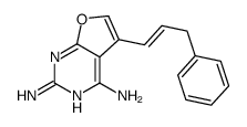 5-(3-phenylprop-1-enyl)furo[2,3-d]pyrimidine-2,4-diamine Structure