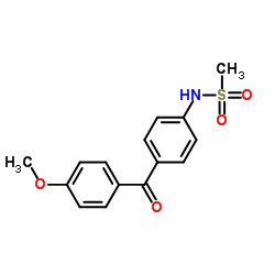 N-[4-(4-Methoxybenzoyl)phenyl]methanesulfonamide结构式