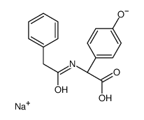 sodium (S)-(4-hydroxyphenyl)(phenylacetamido)acetate Structure