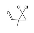 Cyclopropanecarboxaldehyde, 2,2-dichloro-1-methyl- (9CI) structure