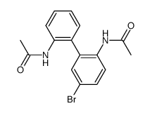 N,N'-(5-bromo-biphenyl-2,2'-diyl)-bis-acetamide结构式