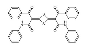 (2Z,2'Z)-2,2'-(1,3-dithietane-2,4-diylidene)bis(3-oxo-N,3-diphenylpropanamide)结构式