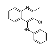 (3-chloro-2-methyl-[4]quinolyl)-phenyl-amine Structure