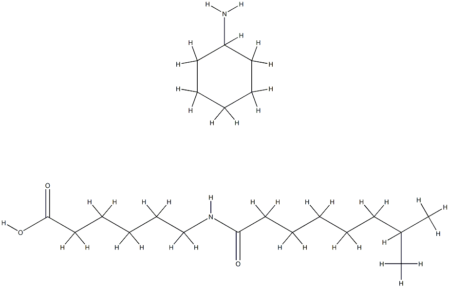 6-(isononanoylamino)hexanoic acid, compound with cyclohexylamine (1:1) Structure