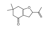 2-isopropenyl-6,6-dimethyl-2,3,6,7-tetrahydro-5H-benzofuran-4-one Structure