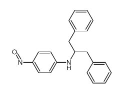 N-(1-benzyl-2-phenyl-ethyl)-4-nitroso-aniline Structure