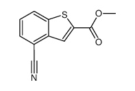 methyl 4-cyanobenzo[b]thiophene-2-carboxylate Structure