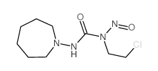 Urea,N-(2-chloroethyl)-N'-(hexahydro-1H-azepin-1-yl)-N-nitroso- Structure