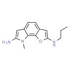 8H-Furo[3,2-g]indole-2,7-diamine,8-methyl-N2-propyl- Structure