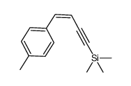 (Z)-1-(4-tolyl)-4-trimethylsilyl-1-buten-3-yne结构式