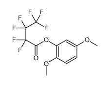 (2,5-dimethoxyphenyl) 2,2,3,3,4,4,4-heptafluorobutanoate Structure