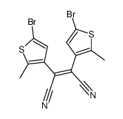 2,3-bis(5-bromo-2-methylthiophen-3-yl)but-2-enedinitrile Structure