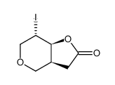 5S-IODO-1S,6S-3,7-DIOXABICYCLO[4,3,0]-NONAN-8-ONE结构式